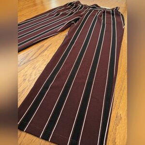 Striped High Rise Slack Pants, Cato brand, loose-fitting Business Casual Trouser